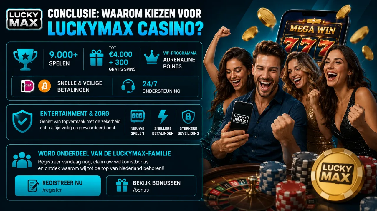 Spelers genieten van LuckyMax casino-ervaring