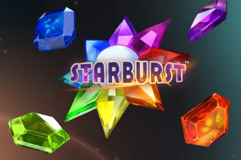 Starburst kleurrijke edelstenen op rollen